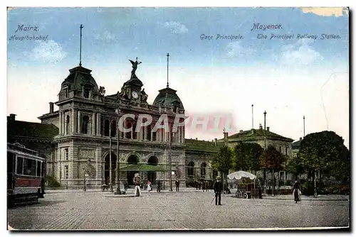 Cartes postales Mainz Mayence Gare principale