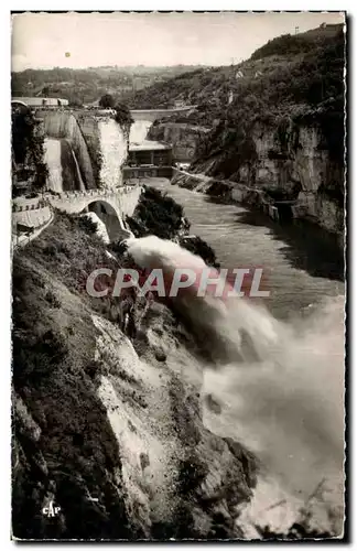 Cartes postales Genissiat Barrage Chute Saut du ski et Barrage