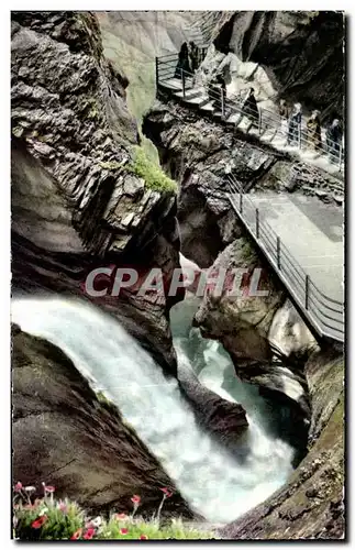 Ansichtskarte AK Lauterbrunnen Trummelbach