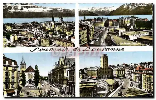 Cartes postales Souvenir de Lausanne