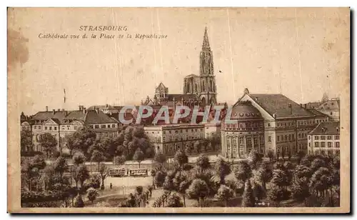 Cartes postales Strasbourg Cathedrale de la Place de la Republique