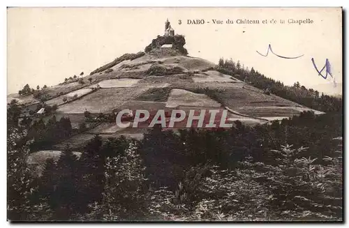 Cartes postales Dabo Vue de Chateau et de la Chapelle