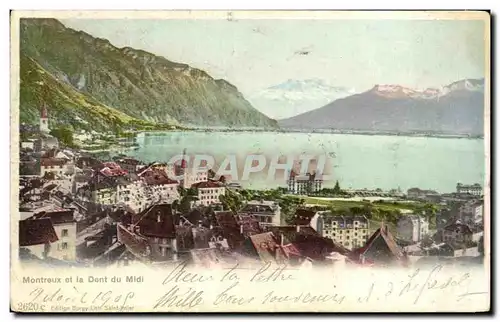 Cartes postales Montreux et la Dent du Midi Suisse