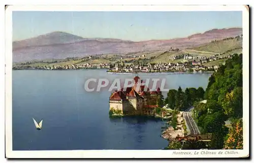 Cartes postales Montreux le Chateau de chillon Suisse