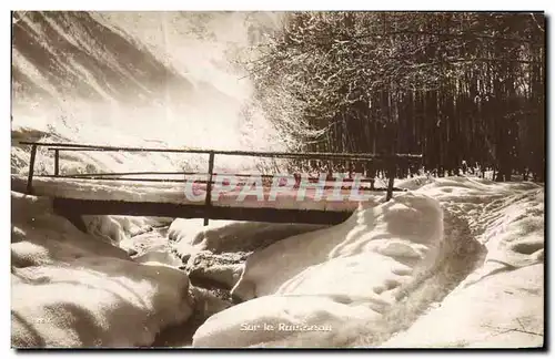 Ansichtskarte AK Suisse Sur le ruisseau