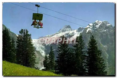 Cartes postales Grindelweld Bergbahn Grindelwald First Scherckhorn und Mettenberg Suisse