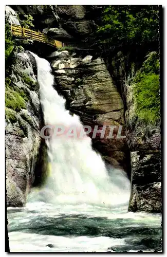 Ansichtskarte AK Lauterbrunnen Unterer Trummelbachfall Suisse