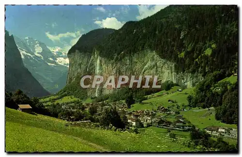 Cartes postales Lauterbrunnen mit Staubbachfall Suisse