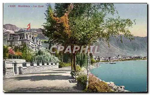 Cartes postales Montreux Le quai Suisse