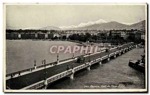 Cartes postales Geneve Pont de Mont Blanc Suisse