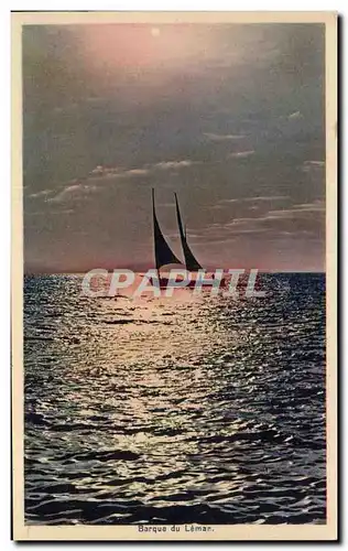 Cartes postales Barque du Leman