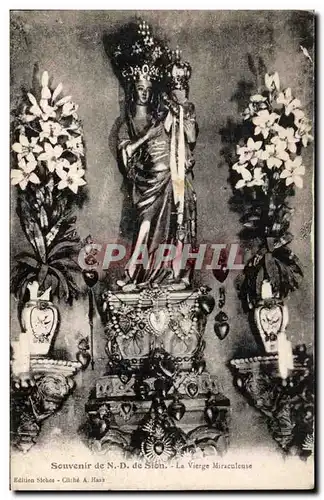 Cartes postales Souvenir de Sion la Vierge Miraculeuse