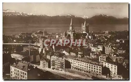 Cartes postales Lausanne et les Alpes