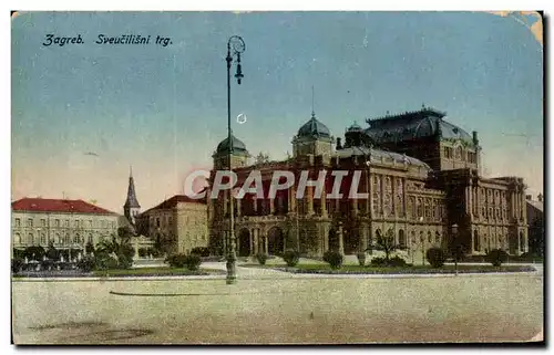 Cartes postales Zagreb Svecilisni Trg Croatie Croatia
