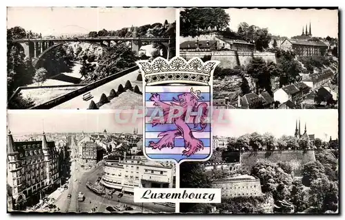 Cartes postales Luxembourg Le Pont Adolphe Le Bastion du St Esprit Avenue de la Liberte Les Fortifications Luxem