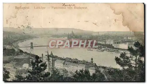 Cartes postales Budapest Latkepe Panorama von Budapest Hongrie Hungary