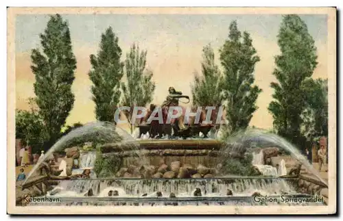 Cartes postales Kobenhavn Gefion Springvandet Denmark Danemark