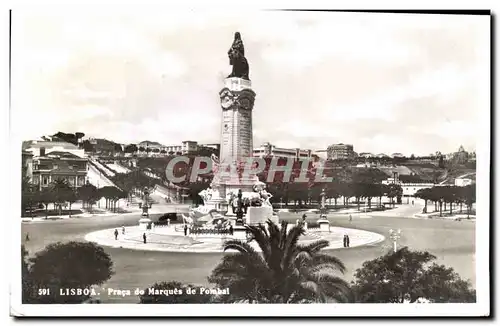 Ansichtskarte AK Lisboa Praca De Marques De Pombal Portugal