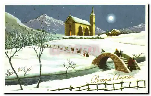 Cartes postales Fantaisie Bonne Annee