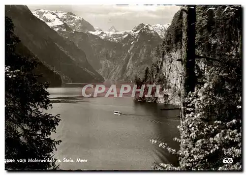 Cartes postales Der Konigsee Vom Malerwinkel Stein Meer