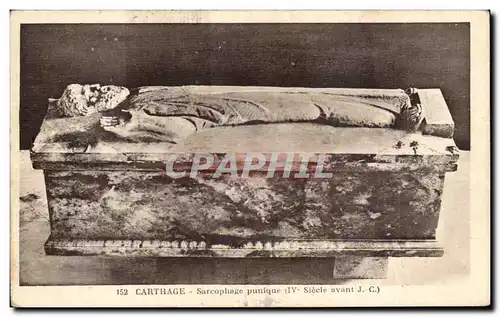 Cartes postales Carthage Sarcophage Punique