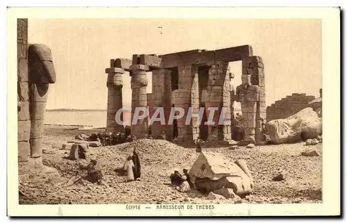 Ansichtskarte AK Egypte Ramesseum De Thebes Egypt Egypte