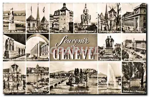 Cartes postales Souvenir de Geneve