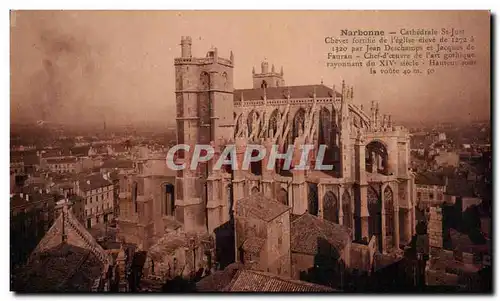 Cartes postales Narbonne Cathedrale St Just Chevet fortifie de I&#39eglise