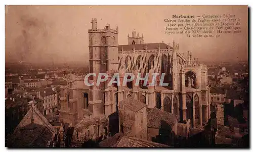 Cartes postales Narbonne Cathedrale St Just Chevet fortifie de I'eglise