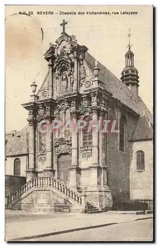 Cartes postales Nevers Chapelle des Visitandines rue Lafayette