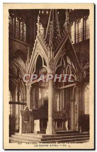 Ansichtskarte AK Nevers Interieur De La Cathedrale Le Maitre Autel