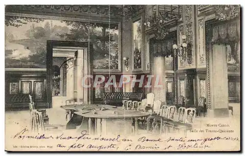 Cartes postales Monte Carlo Salle des Trente Quarante Monaco