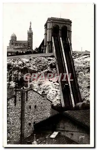 Ansichtskarte AK La Douce France Marseille l&#39ascenseur de ND de la Garde