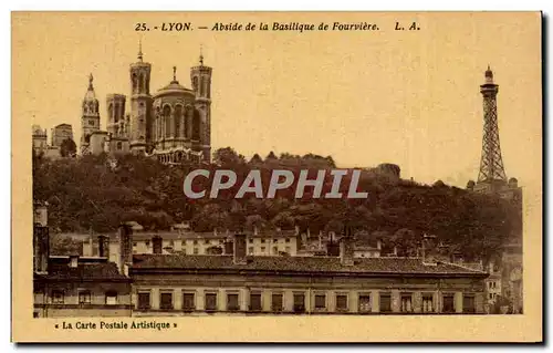 Ansichtskarte AK Lyon Abside De la Basillique de Fourviere