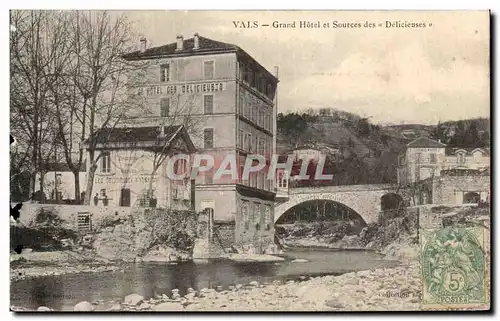Cartes postales Vals Grand Hotel Et Sources Des Delicieuses