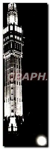 Cartes postales Lille Le Beffroi De l'Hotel De Ville illumine