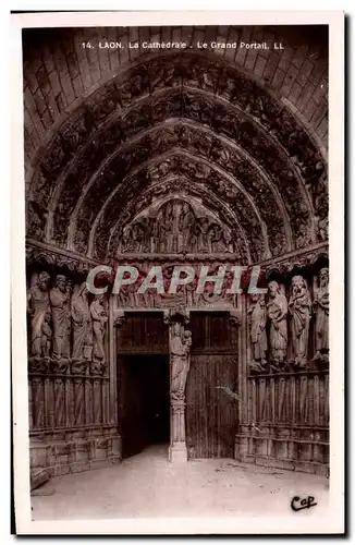 Cartes postales Laon La Cathedrale Le Grand Portail