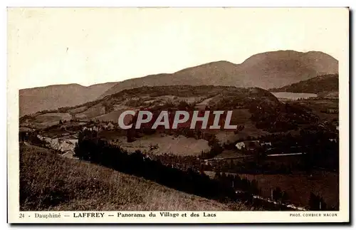 Cartes postales Dauphine Laffrey Panorama Du Village Et Des Lacs