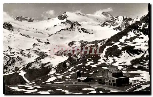 Ansichtskarte AK Le col De L&#39Iseran La Plus Haute Route D&#39Europe Pointe de l&#39Ouillette Pelaou Blanc