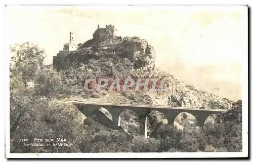 Ansichtskarte AK Eze Sur Mer Le Viaduc et le Village