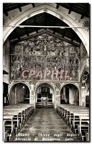 Ansichtskarte AK Lugano Chiesa degli Angioli Affreschi di Bernardino Luini