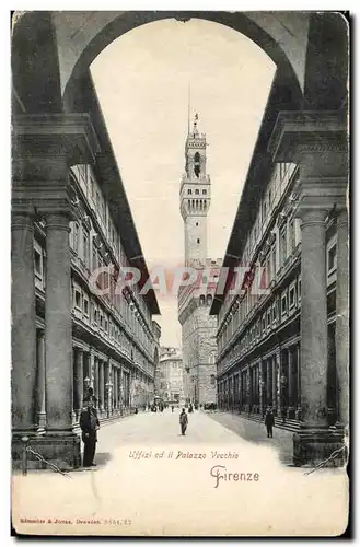 Cartes postales Uffizi ed it Palazzo Vechio Firenze