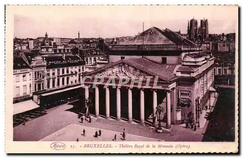 Ansichtskarte AK Bruxelles Theatre Royal de la Monnaie