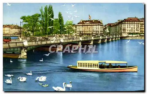 Cartes postales Geneve Le Pont du Mont Blanc