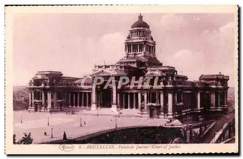 Cartes postales Bruxelles Palais de Justice Court of Justice