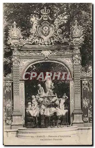 Cartes postales Nancy Fontaine d'Amphitrite