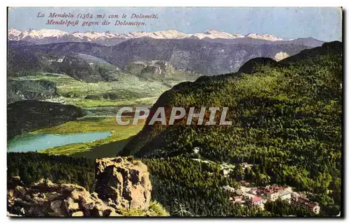 Cartes postales Le Mendola Con Le Dolomiti Mendelpab gegen die Dolomiten