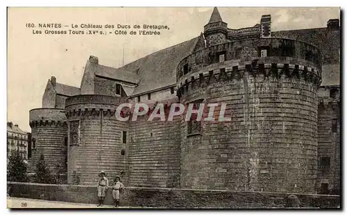 Ansichtskarte AK Nantes Le Chateau des Ducs de Bretagne Les Grosses Tours