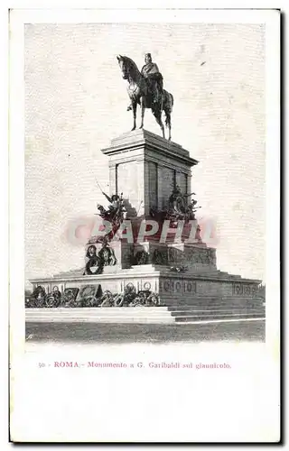 Cartes postales Roma Monumento Garibaldi