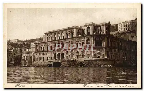 Cartes postales Napoli Palazzo Donn Anna Disto Dal Mare